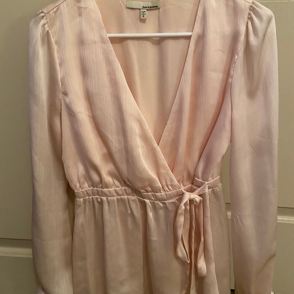 Nordstrom Blush Wrap Top